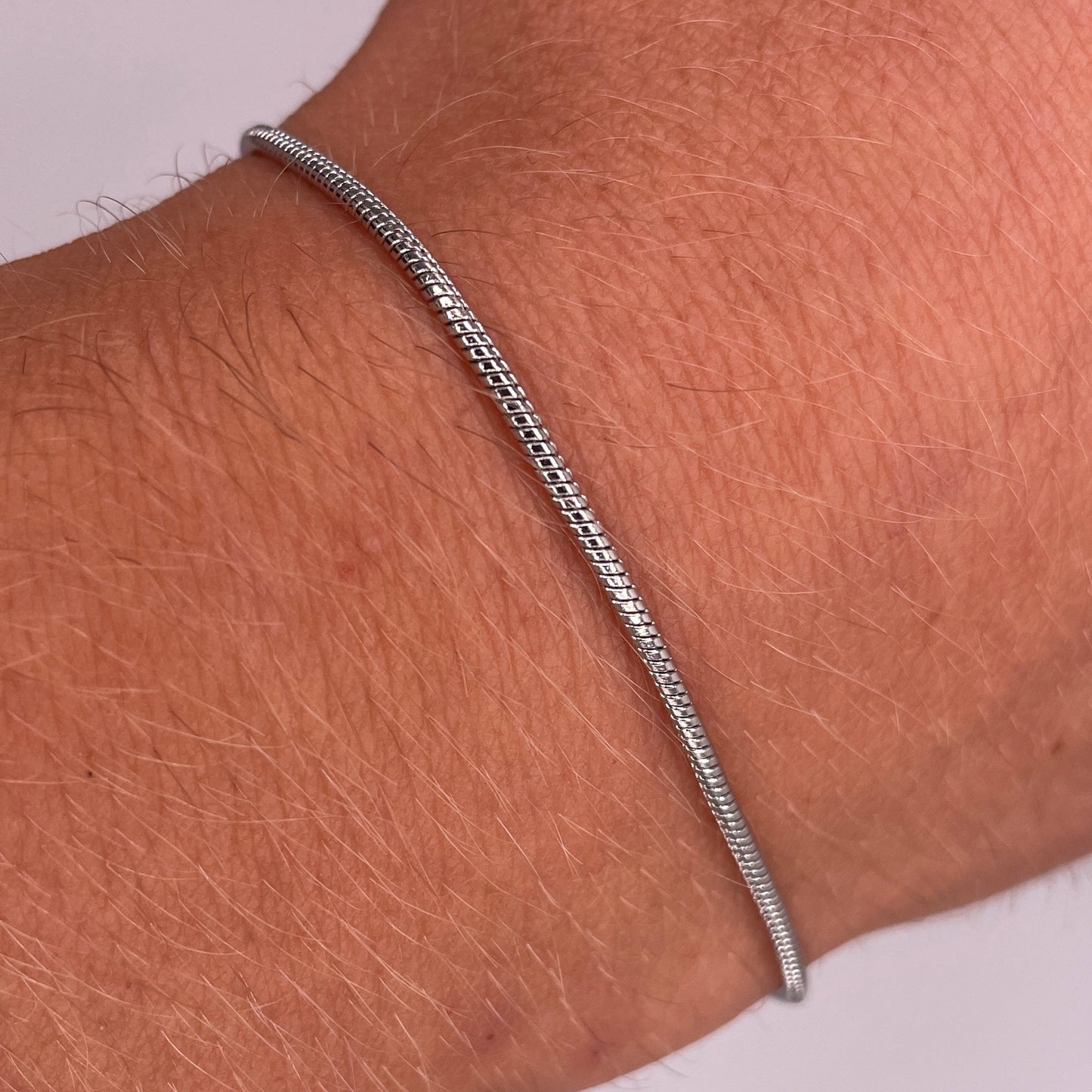 Bracciale tondo in argento