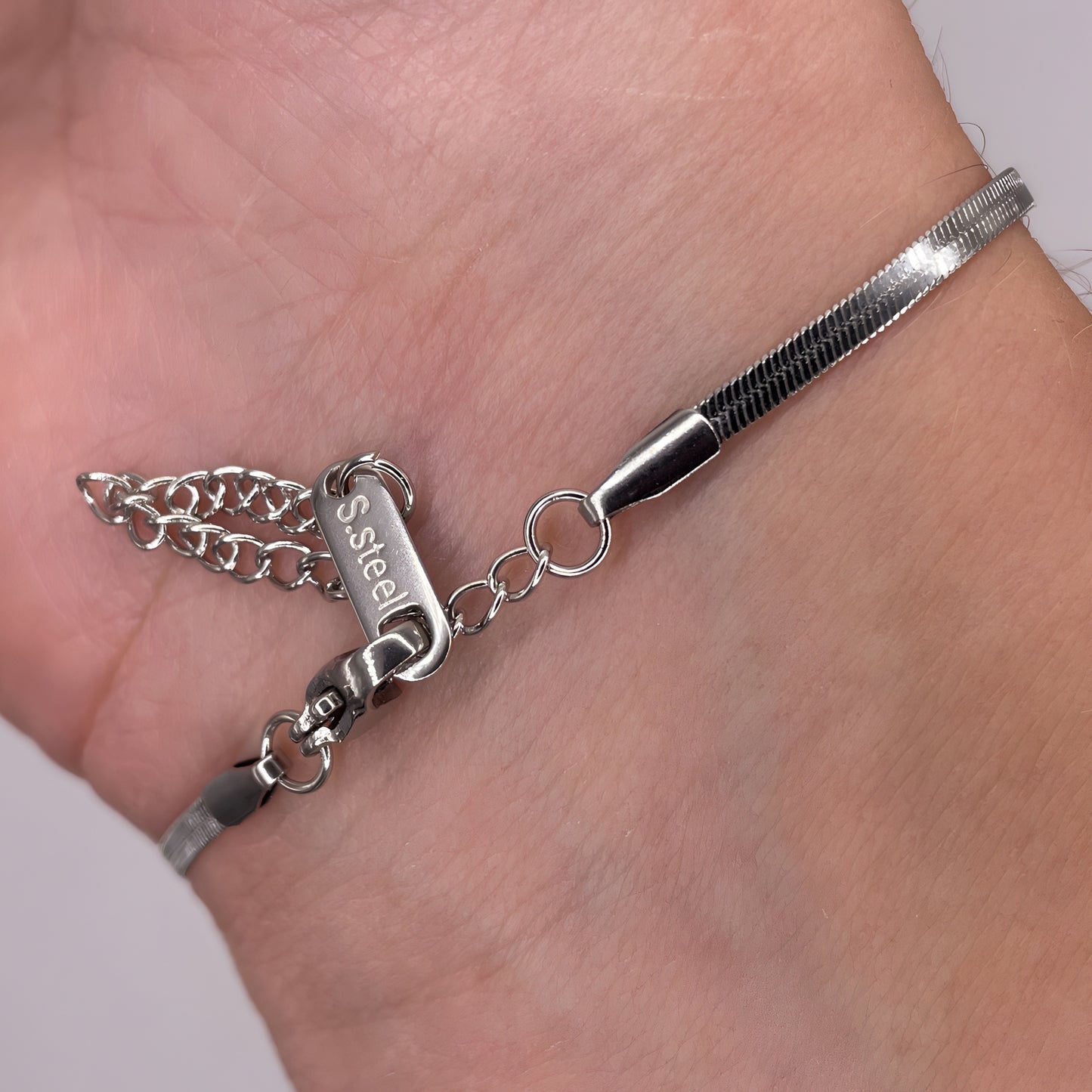 Flat Silver Bracelet