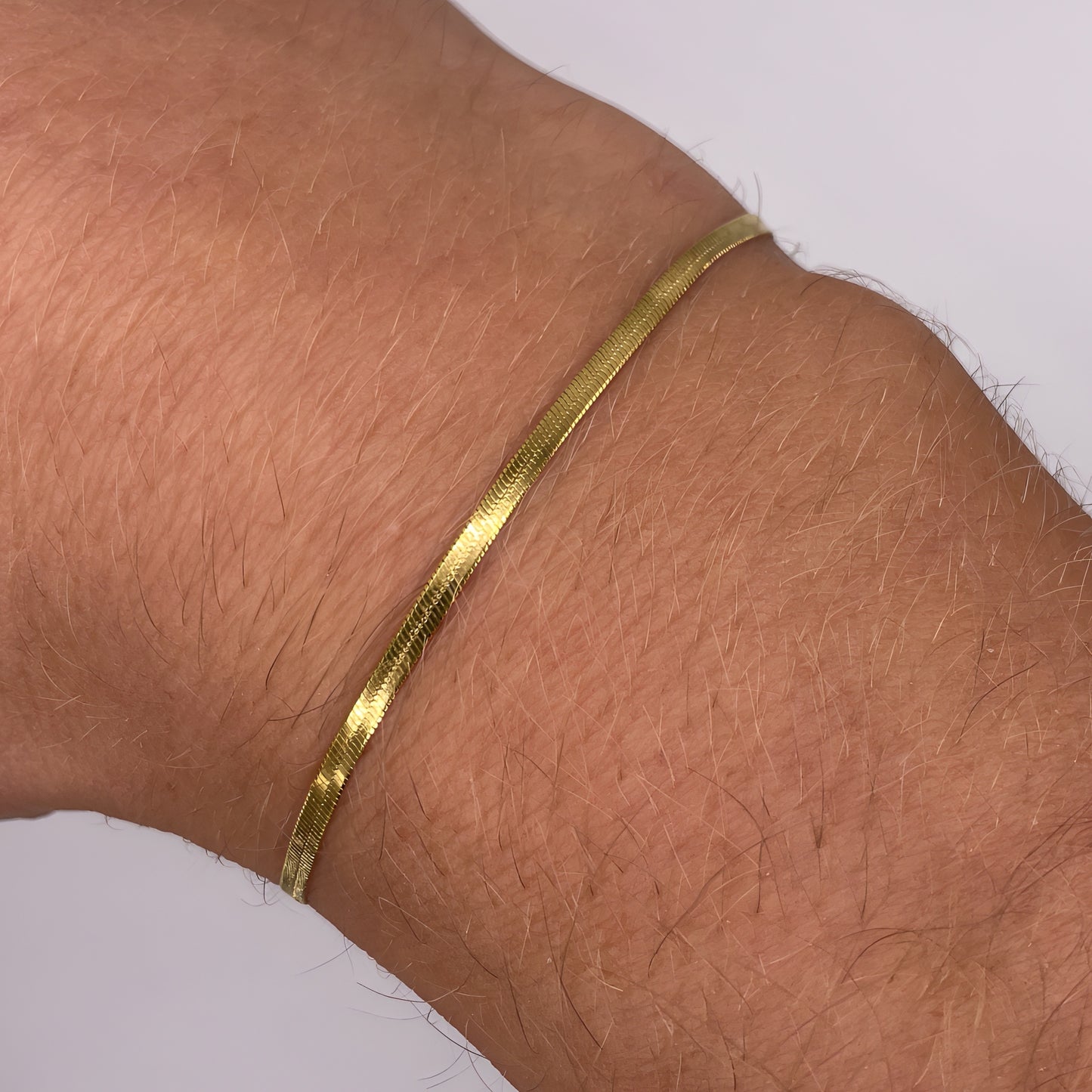 Flat Gold Bracelet